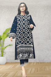 Bareeze - 3PC Lawn Embroidered Suit - SA0111